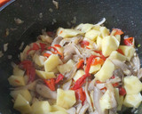 Foto del paso 2 de la receta: Garbanzos con setas y pimiento de piquillo