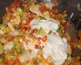 Foto del paso 3 de la receta: Pasta con crema,Pollo y Verduras