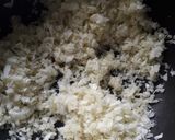 A picture of step 1 of Cabbage halwa.