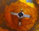 A picture of step 1 of Mango Ice Cream (no cook, with fresh cream).