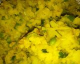 A picture of step 1 of Schezwan bread pakoda.