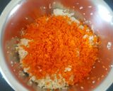 A picture of step 4 of Fried rice and manchurian.