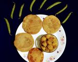 A picture of step 7 of Green Peas Poori.