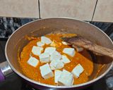A picture of step 9 of PANEER MASALA.