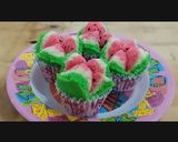 Foto langkah ke 5 dari resep 🍉 Bolkus Semangka Takaran Sendok Newbie🍉.