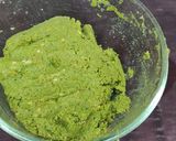 A picture of step 5 of Palak Chickpea kebab with cheese filling.