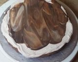 A picture of step 3 of Chocolate theme cake.