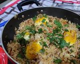 A picture of step 10 of Egg Biryani.