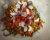 A picture of step 1 of Mix veg.
