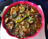 A picture of step 10 of Fried Aloo Baingan.
