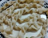 A picture of step 6 of Braided flaky biscuits/ mathri.