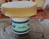 Áfonyás mousse tükörglazúrral és cukorkosárral Picipiros Konyhájából recept fázis 8 fotója
