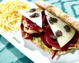 Foto del paso 6 de la receta: Sándwich trufado de pavo con cecina y aguacate