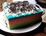 Foto langkah ke 10 dari resep Rainbow cake cetar.
