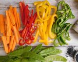 A picture of step 1 of Stir fried Veggies.