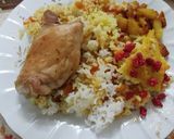 عکس مرحله 1 از دستور پلو کدو حلوایی با مرغ خوشمزه و مجلسی به روش اصلی