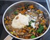 Une image de l'étape 4 de Tarte au légumes et saumon fumé.