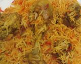 A picture of step 5 of Kashmiri chicken biryani.
