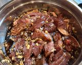 A picture of step 1 of Filipino Beef Adobo.