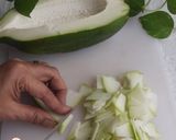 A picture of step 1 of Plastic Chutney (Bengali Raw Papaya Chutney).