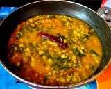 A picture of step 5 of Dal-Palak.