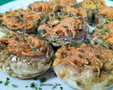Foto del paso 7 de la receta: Champiñones rellenos de chistorra y queso en airfryer
