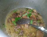 A picture of step 5 of Beef pulao.