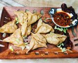 A picture of step 6 of Momos/ Gyoza /Dumplings.