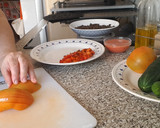 Foto del paso 3 de la receta: Ensalada de Lentejas aliñada con Gazpacho de Cerezas