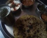 A picture of step 6 of # meethi besan ka aachari masala paratha.