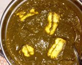 A picture of step 12 of Palak Paneer.