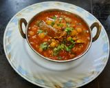 A picture of step 5 of Chole gravy.