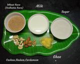 A picture of step 1 of Wheat Rava (Semolina) Sweet Recipe | Traditional Indian Sweet Recipe.
