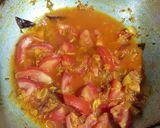 A picture of step 3 of Turmeric paneer.