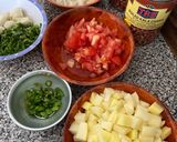 A picture of step 1 of Kala Chana bhuna with potato#ramadan.