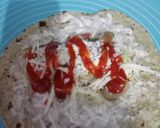 A picture of step 6 of Chicken Achari Wraps.