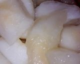 A picture of step 1 of Keley, kharboozy or Tarbooz ki Chaat.