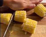 A picture of step 1 of Garlic and Parmesan Buttered Corn.