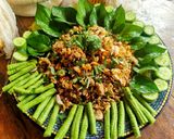รูปขั้นตอนการทำที่ 5 ของ ลาบหมู (ภาคเหนือ)