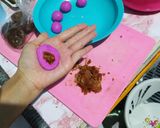 Foto langkah ke 3 dari resep Kelepon Buah Naga.