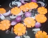 Gambar langkah 1 resipi Sup Bayam Telur.