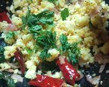 A picture of step 6 of Idli upma.