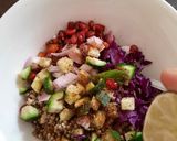 A picture of step 16 of Colourful Millet Katori Chat.