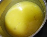 A picture of step 2 of Asoka Halwa / Moong Dal halwa.