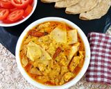 A picture of step 8 of Gathiya Papad ki Sabji.