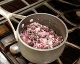 A picture of step 2 of Blueberry Swirl Pancakes.