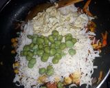 A picture of step 4 of Chinese fried rice.