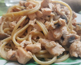 Foto del paso 9 de la receta: Pasta integral con salmón y setas