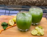 A picture of step 5 of Cucumber Ginger Mint Augua-fresca.