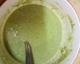 A picture of step 3 of Multi grain stuffed spinach chilla.